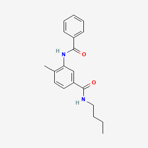 molecular formula C19H22N2O2 B4833467 3-(benzoylamino)-N-butyl-4-methylbenzamide 