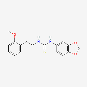 molecular formula C17H18N2O3S B4833475 N-1,3-benzodioxol-5-yl-N'-[2-(2-methoxyphenyl)ethyl]thiourea 