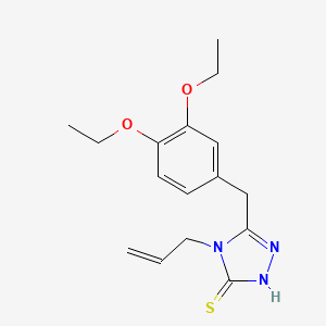 molecular formula C16H21N3O2S B4833477 4-allyl-5-(3,4-diethoxybenzyl)-4H-1,2,4-triazole-3-thiol 