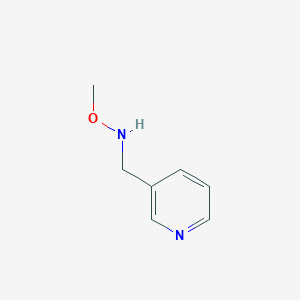 molecular formula C7H10N2O B048335 O-Methyl-N-(3-pyridylmethyl)hydroxylamine CAS No. 120739-78-8