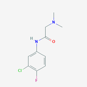 molecular formula C10H12ClFN2O B4833505 N~1~-(3-chloro-4-fluorophenyl)-N~2~,N~2~-dimethylglycinamide 