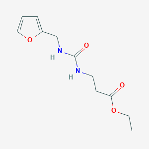 molecular formula C11H16N2O4 B4833518 ethyl N-{[(2-furylmethyl)amino]carbonyl}-beta-alaninate 