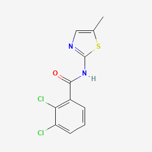 molecular formula C11H8Cl2N2OS B4833626 2,3-dichloro-N-(5-methyl-1,3-thiazol-2-yl)benzamide 