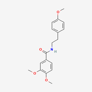 molecular formula C18H21NO4 B4833637 3,4-dimethoxy-N-[2-(4-methoxyphenyl)ethyl]benzamide 