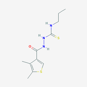 2-[(4,5-dimethyl-3-thienyl)carbonyl]-N-propylhydrazinecarbothioamide