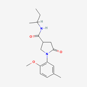 N-(sec-butyl)-1-(2-methoxy-5-methylphenyl)-5-oxo-3-pyrrolidinecarboxamide