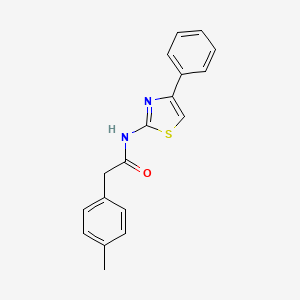 molecular formula C18H16N2OS B4833717 2-(4-methylphenyl)-N-(4-phenyl-1,3-thiazol-2-yl)acetamide 