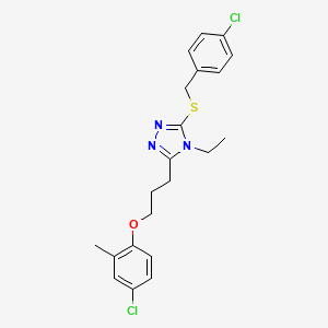 3-[(4-chlorobenzyl)thio]-5-[3-(4-chloro-2-methylphenoxy)propyl]-4-ethyl-4H-1,2,4-triazole