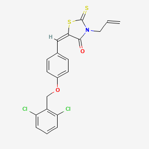 3-allyl-5-{4-[(2,6-dichlorobenzyl)oxy]benzylidene}-2-thioxo-1,3-thiazolidin-4-one