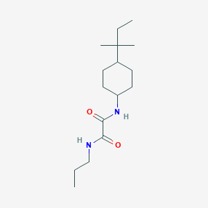 molecular formula C16H30N2O2 B4833754 N-[4-(1,1-dimethylpropyl)cyclohexyl]-N'-propylethanediamide 