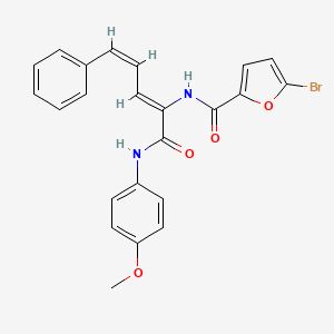 5-bromo-N-(1-{[(4-methoxyphenyl)amino]carbonyl}-4-phenyl-1,3-butadien-1-yl)-2-furamide