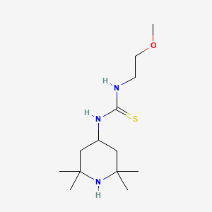 molecular formula C13H27N3OS B4833813 N-(2-methoxyethyl)-N'-(2,2,6,6-tetramethyl-4-piperidinyl)thiourea 