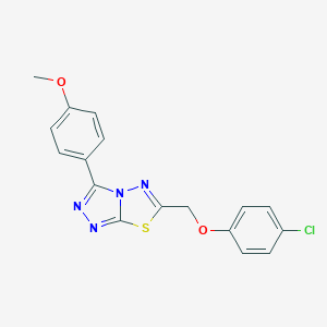 molecular formula C17H13ClN4O2S B483383 6-[(4-Chlorophenoxy)methyl]-3-(4-methoxyphenyl)[1,2,4]triazolo[3,4-b][1,3,4]thiadiazole CAS No. 850902-00-0