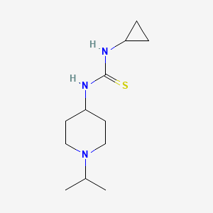 molecular formula C12H23N3S B4833831 N-cyclopropyl-N'-(1-isopropyl-4-piperidinyl)thiourea 