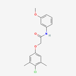 2-(4-chloro-3,5-dimethylphenoxy)-N-(3-methoxyphenyl)acetamide