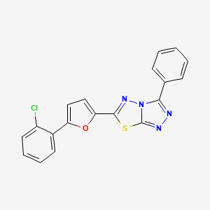 6-[5-(2-chlorophenyl)-2-furyl]-3-phenyl[1,2,4]triazolo[3,4-b][1,3,4]thiadiazole