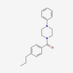 molecular formula C20H24N2O B4833999 1-phenyl-4-(4-propylbenzoyl)piperazine 