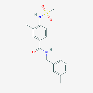 molecular formula C17H20N2O3S B4834054 3-methyl-N-(3-methylbenzyl)-4-[(methylsulfonyl)amino]benzamide 