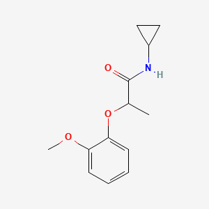 N-cyclopropyl-2-(2-methoxyphenoxy)propanamide