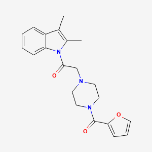 1-{[4-(2-furoyl)-1-piperazinyl]acetyl}-2,3-dimethyl-1H-indole