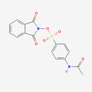 molecular formula C16H12N2O6S B4834171 N-(4-{[(1,3-dioxo-1,3-dihydro-2H-isoindol-2-yl)oxy]sulfonyl}phenyl)acetamide 