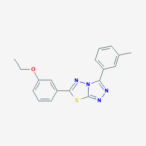 molecular formula C18H16N4OS B483418 6-(3-Ethoxyphenyl)-3-(3-methylphenyl)[1,2,4]triazolo[3,4-b][1,3,4]thiadiazole CAS No. 842967-40-2