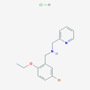 molecular formula C15H18BrClN2O B4834187 (5-bromo-2-ethoxybenzyl)(2-pyridinylmethyl)amine hydrochloride 