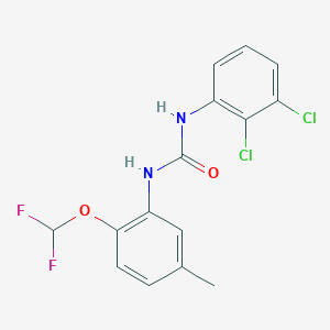 molecular formula C15H12Cl2F2N2O2 B4834260 N-(2,3-dichlorophenyl)-N'-[2-(difluoromethoxy)-5-methylphenyl]urea 