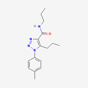 molecular formula C16H22N4O B4834272 1-(4-methylphenyl)-N,5-dipropyl-1H-1,2,3-triazole-4-carboxamide 