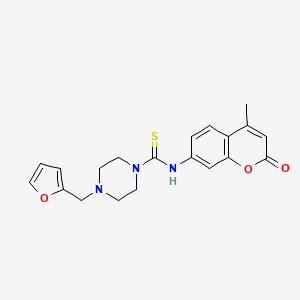 4-(2-furylmethyl)-N-(4-methyl-2-oxo-2H-chromen-7-yl)-1-piperazinecarbothioamide