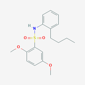molecular formula C18H23NO4S B4834433 N-(2-butylphenyl)-2,5-dimethoxybenzenesulfonamide 