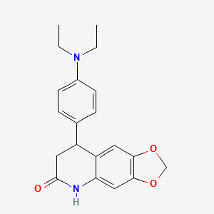 molecular formula C20H22N2O3 B4834434 8-[4-(diethylamino)phenyl]-7,8-dihydro[1,3]dioxolo[4,5-g]quinolin-6(5H)-one 