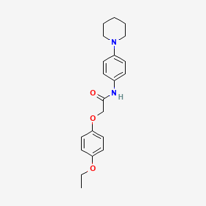 molecular formula C21H26N2O3 B4834469 2-(4-ethoxyphenoxy)-N-[4-(1-piperidinyl)phenyl]acetamide 