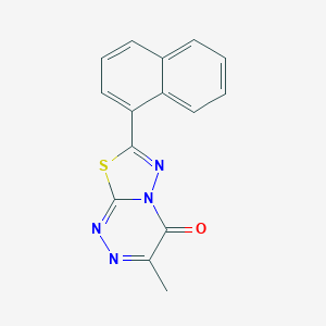 3-methyl-7-(1-naphthyl)-4H-[1,3,4]thiadiazolo[2,3-c][1,2,4]triazin-4-one