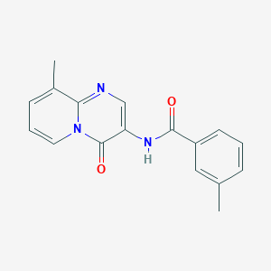 molecular formula C17H15N3O2 B4834485 3-methyl-N-(9-methyl-4-oxo-4H-pyrido[1,2-a]pyrimidin-3-yl)benzamide 