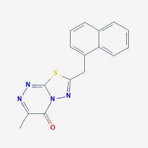 molecular formula C16H12N4OS B483451 3-methyl-7-(1-naphthylmethyl)-4H-[1,3,4]thiadiazolo[2,3-c][1,2,4]triazin-4-one CAS No. 892689-42-8