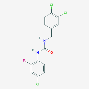 N-(4-chloro-2-fluorophenyl)-N'-(3,4-dichlorobenzyl)urea