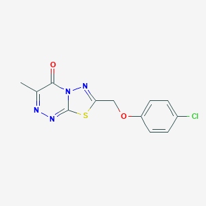 molecular formula C12H9ClN4O2S B483454 7-[(4-chlorophenoxy)methyl]-3-methyl-4H-[1,3,4]thiadiazolo[2,3-c][1,2,4]triazin-4-one CAS No. 233767-30-1