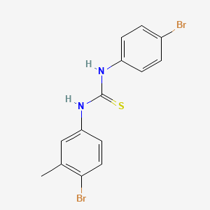 molecular formula C14H12Br2N2S B4834603 N-(4-bromo-3-methylphenyl)-N'-(4-bromophenyl)thiourea 
