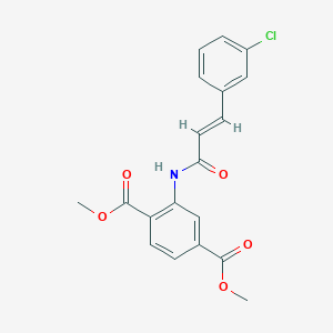 dimethyl 2-{[3-(3-chlorophenyl)acryloyl]amino}terephthalate