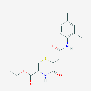 ethyl 6-{2-[(2,4-dimethylphenyl)amino]-2-oxoethyl}-5-oxo-3-thiomorpholinecarboxylate