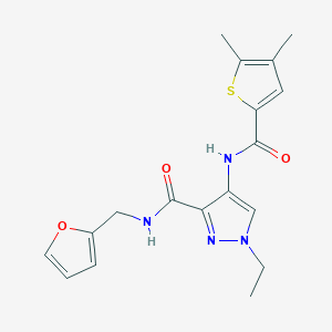 4-{[(4,5-dimethyl-2-thienyl)carbonyl]amino}-1-ethyl-N-(2-furylmethyl)-1H-pyrazole-3-carboxamide