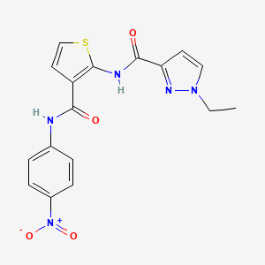 1-ethyl-N-(3-{[(4-nitrophenyl)amino]carbonyl}-2-thienyl)-1H-pyrazole-3-carboxamide