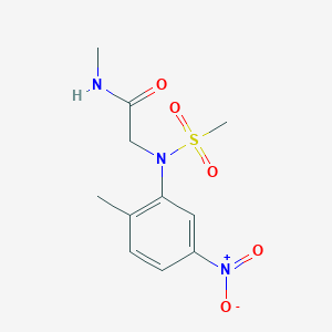 N~1~-methyl-N~2~-(2-methyl-5-nitrophenyl)-N~2~-(methylsulfonyl)glycinamide