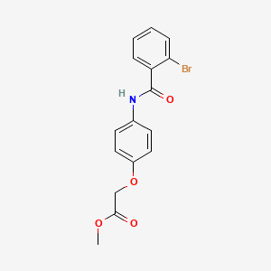 methyl {4-[(2-bromobenzoyl)amino]phenoxy}acetate