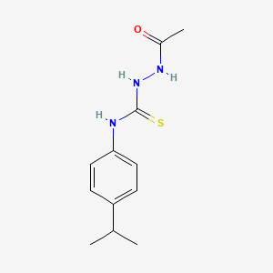 molecular formula C12H17N3OS B4834864 2-acetyl-N-(4-isopropylphenyl)hydrazinecarbothioamide 