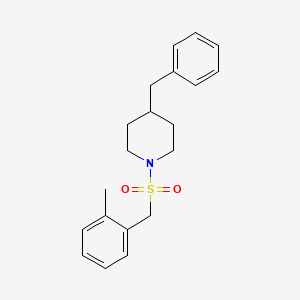 molecular formula C20H25NO2S B4834870 4-benzyl-1-[(2-methylbenzyl)sulfonyl]piperidine 