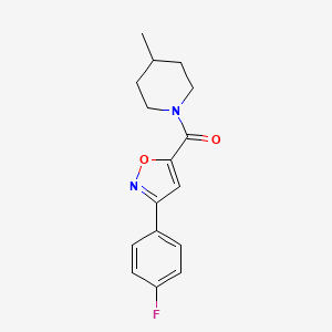 1-{[3-(4-fluorophenyl)-5-isoxazolyl]carbonyl}-4-methylpiperidine