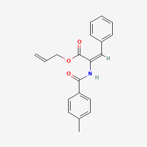 molecular formula C20H19NO3 B4834893 allyl 2-[(4-methylbenzoyl)amino]-3-phenylacrylate 