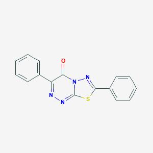 molecular formula C16H10N4OS B483490 3,7-diphenyl-4H-[1,3,4]thiadiazolo[2,3-c][1,2,4]triazin-4-one CAS No. 43029-32-9